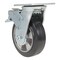 Vestil Rubber Swivel With Total Brake Caster 6 In. Diameter x 2 In. Width 771 lb Black/Gray CST-VE-6X2MRA-SWTB - alternate 7